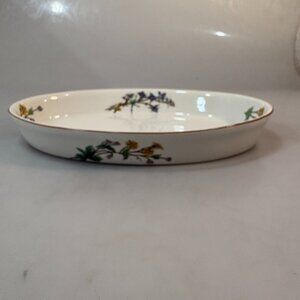 Woodhill Citation Floral Oval Stoneware Baker Casserole Vegetable Bowl 13 x 8"